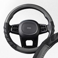 Оплетка SKYWAY Racer-1 M ЧерноСерая экокожа
